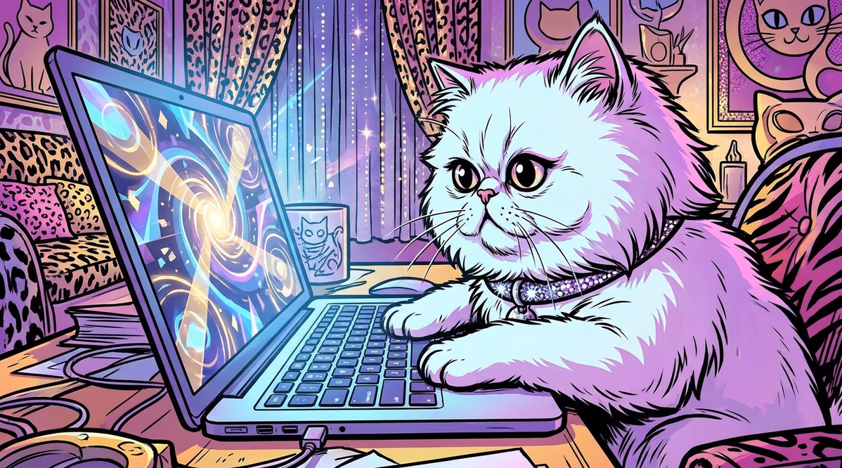 Kitty Glitter on Mac